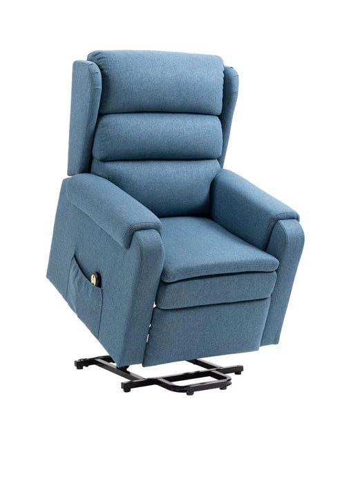 Blue Fabric Recliner