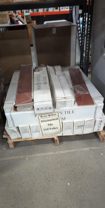 Pallet Of Glossy Procelain Tile