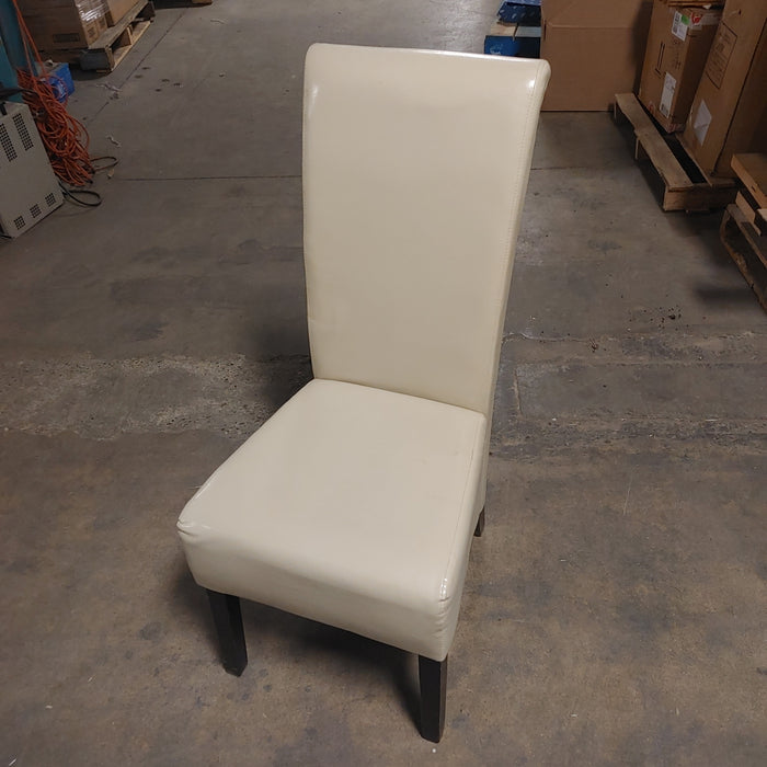 Armless White Dining Chair