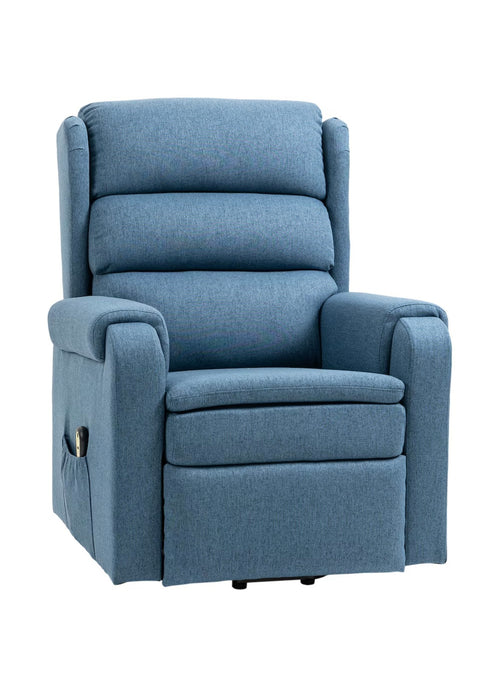 Blue Fabric Recliner