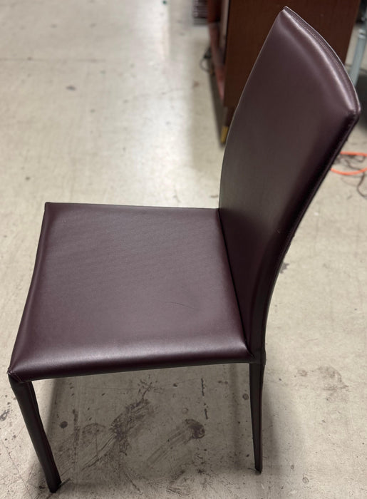 Brown Leather Dinning Chair