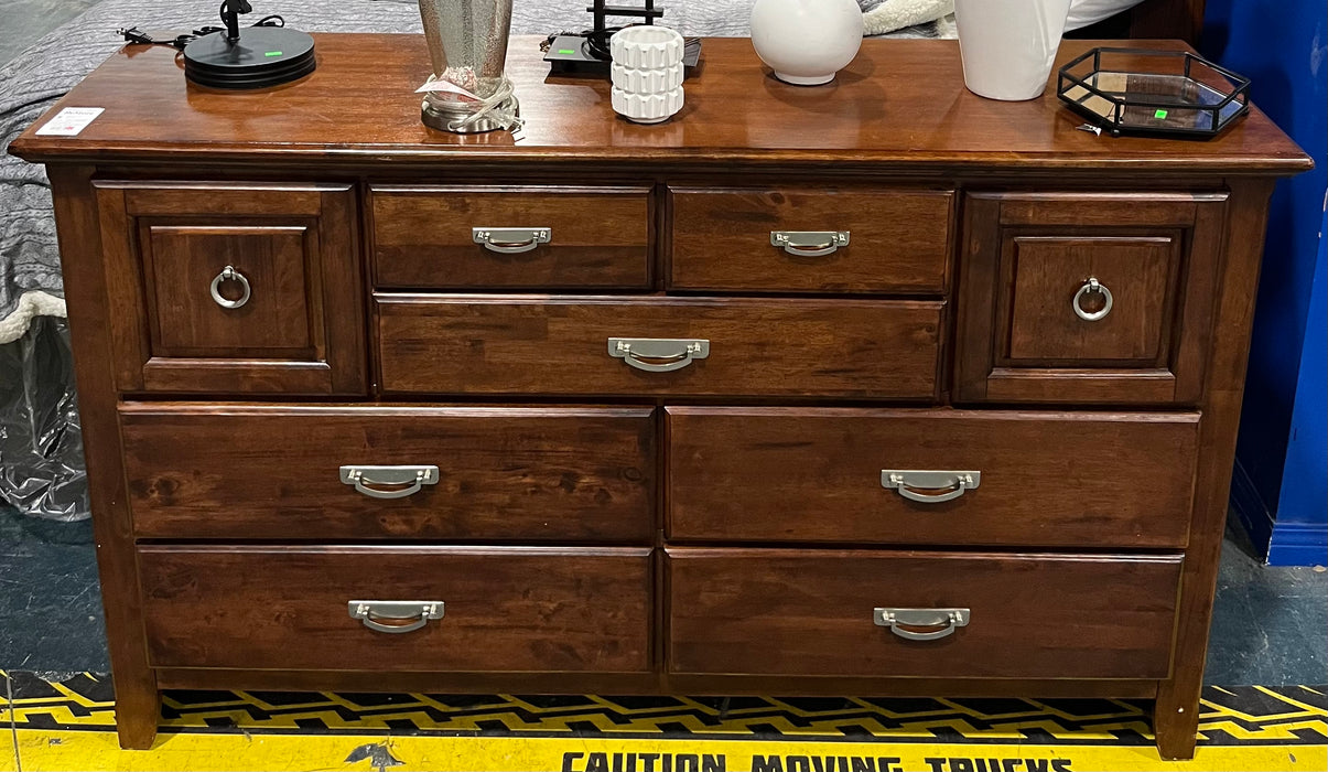 9-Drawer Wood Dresser