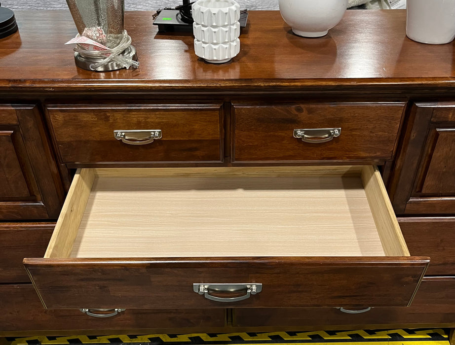 9-Drawer Wood Dresser