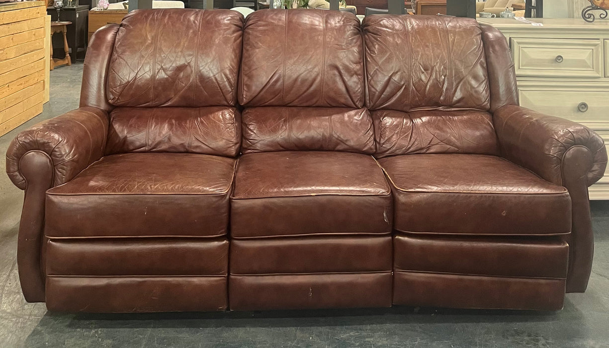 Leather Reclining Sofa