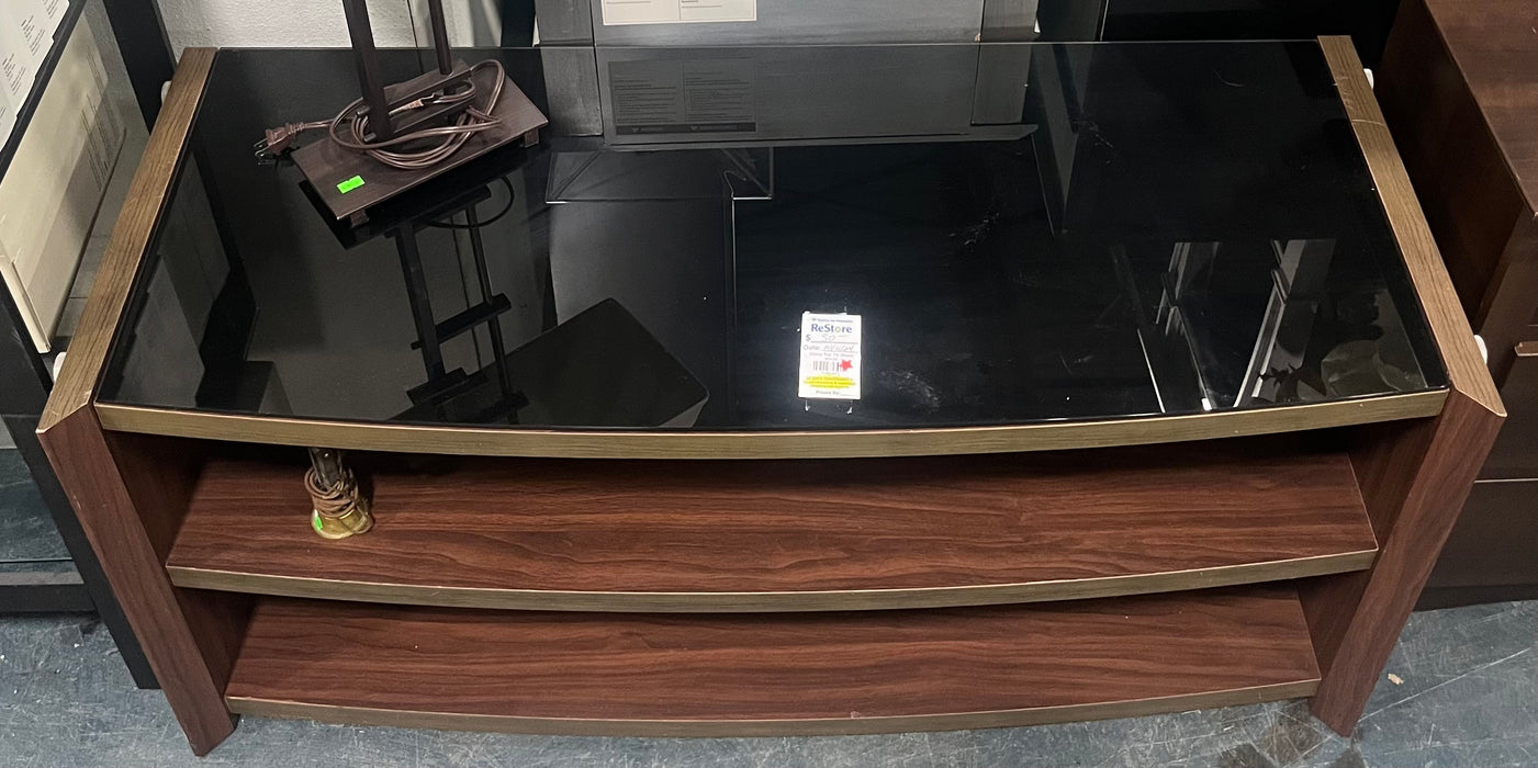 Glass Top TV Stand