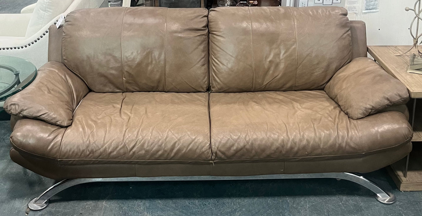 Metal Leg Taupe  Sofa