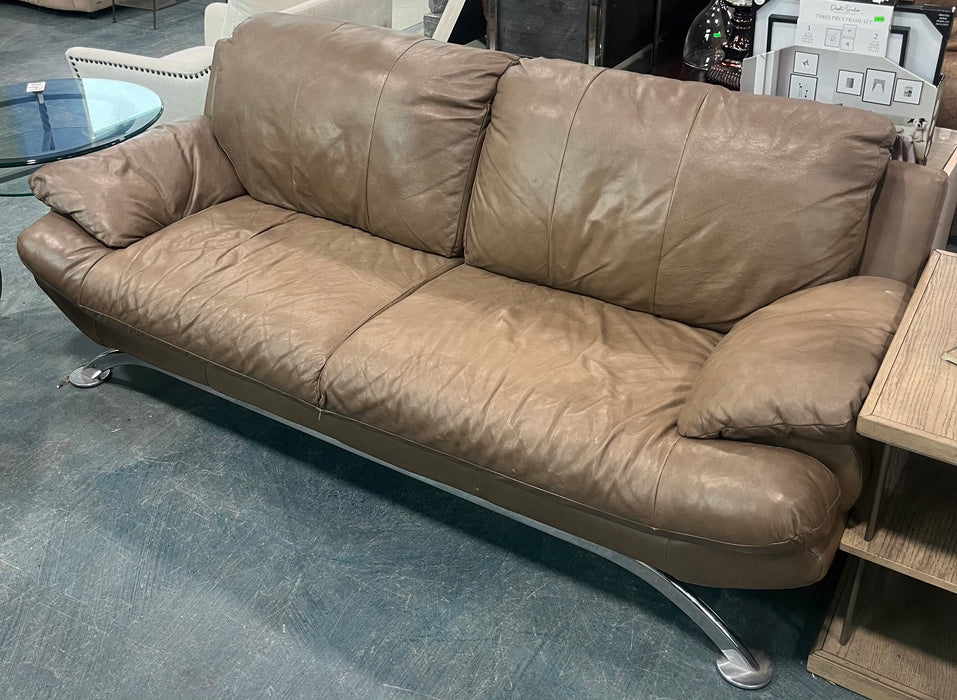 Metal Leg Taupe  Sofa