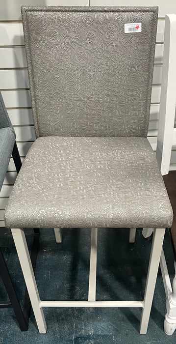 Grey Floral Bar Stool