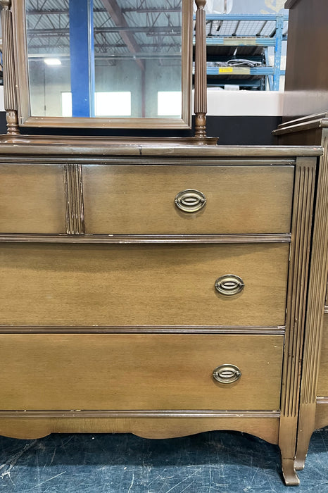 Olive Dresser w/ Mirror