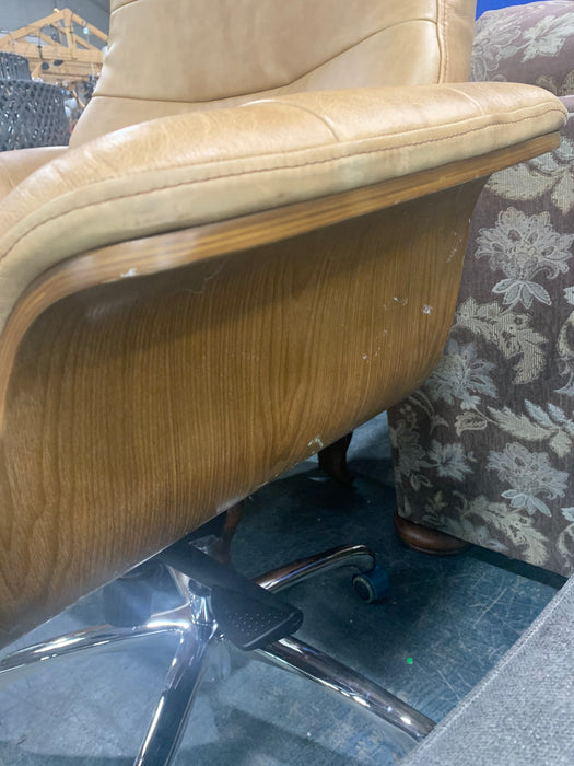 Brown Leather Office Chair