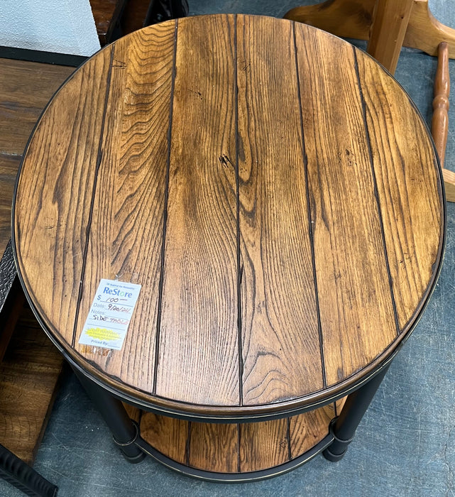 Black Trim Oval Table