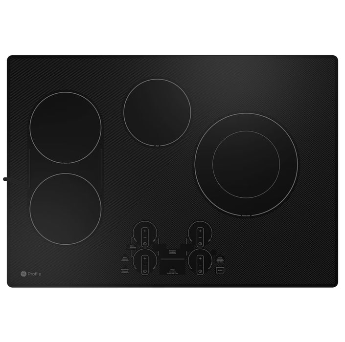 Profile 30 Inch Built-in Touch Control Electric Cooktop in Black