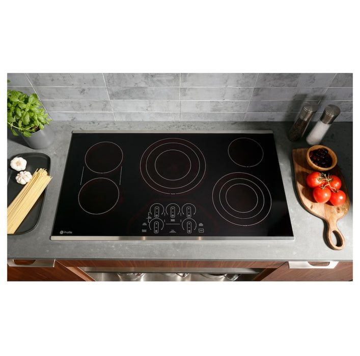 Profile 30 Inch Built-in Touch Control Electric Cooktop in Black