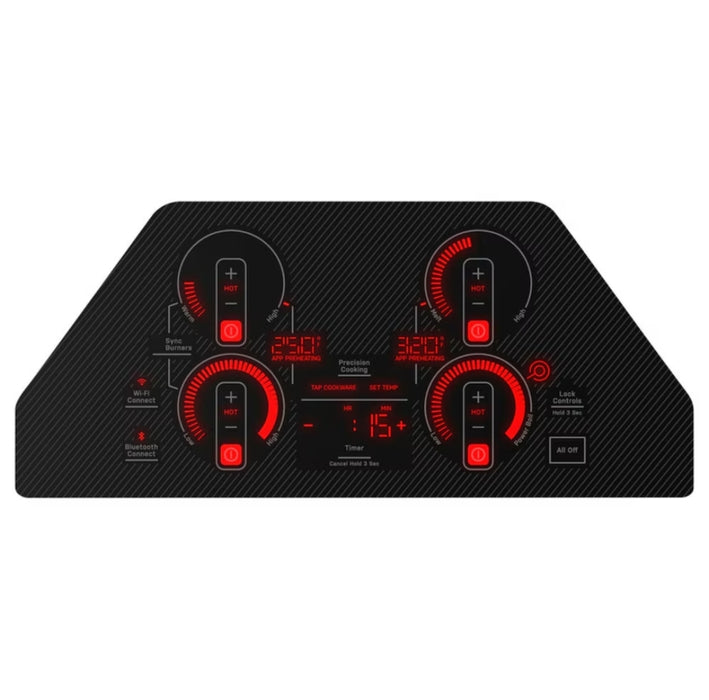 Profile 30 Inch Built-in Touch Control Electric Cooktop in Black