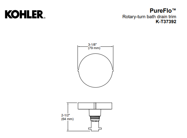 Bath Drain Trim Kit