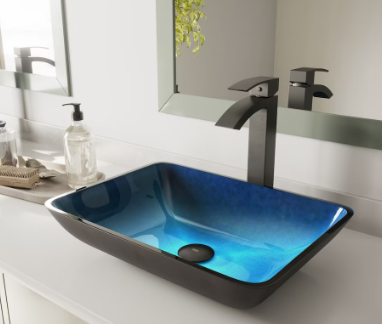 VIGO Turquoise Vessel Sink