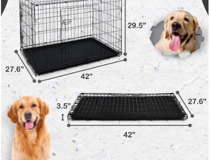 42"W Foldable Dog Crate