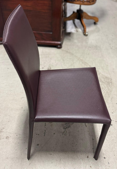 Brown Leather Dinning Chair